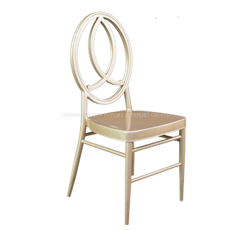 Metal Stackable silver High Quality With Cushion Wedding Chiavari Chair
