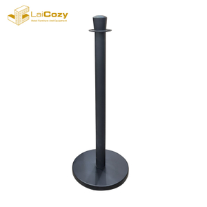 Types and placement shapes of crowd control Stanchion post