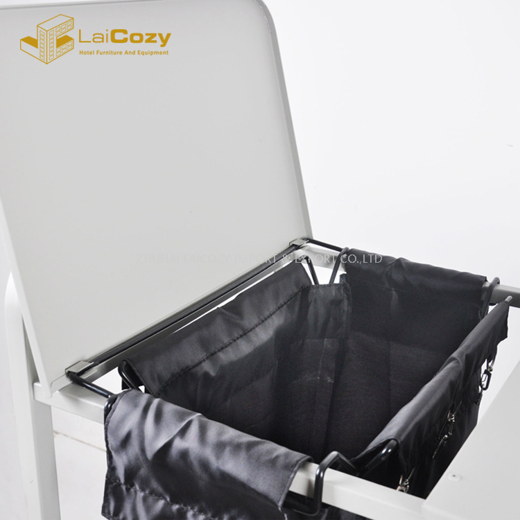 Frame Foldable Hamper Stainless Steel Laundry Carts 