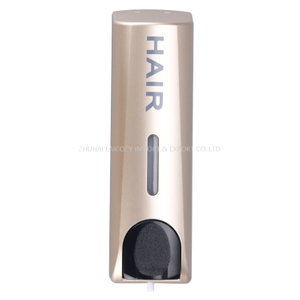 Good Quality Wall Mounted ABS Plastic Golden Hand Press Soap Dispenser