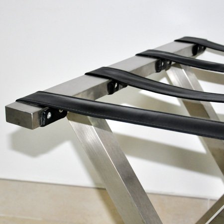  Foldable Commercial Stainless Steel Hotel Luggage Stand