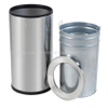 Hotel stainless steel indoor dustbins two layer