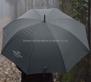 Good Quality Customized 27 Inch Guestroom Big Size Umbrella Single Color with Hotel Logo
