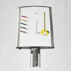 Aluminium Display Sign Board with Stainless Steel Holder for Lobby