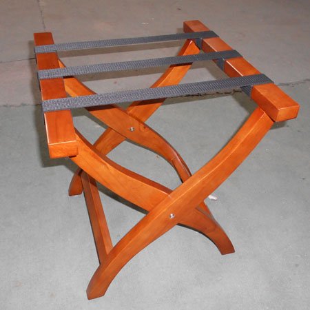 Modern Beech Wood Foldable Hotel Luggage Rack