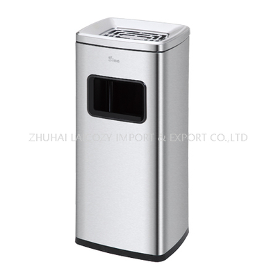Stainless steel trash can 20L indoor dustbins barrel