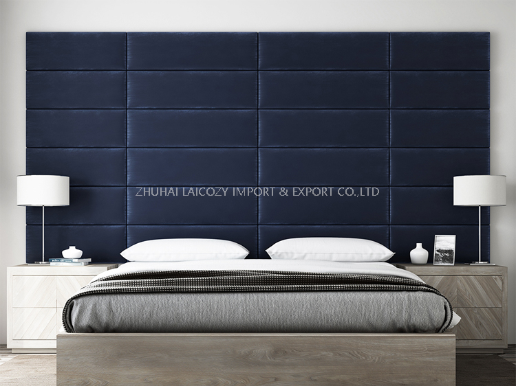 Customized Hotel Bedroom Headboard Leather Wall Head Panel