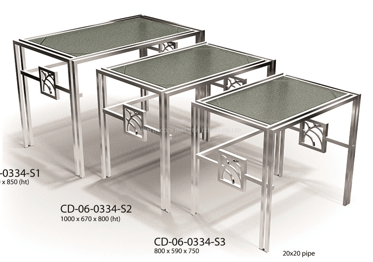 Heavy Duty Hotel Restaurant Display 304 Stainless Steel Frame Tempered Glass Buffet Tables