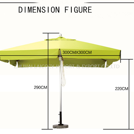 Outdoor Luxury Aluminium Umbrella 