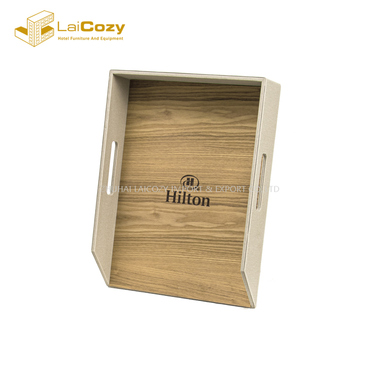 Hilton Hotel Guestroom Customized Bamboo Leather Set