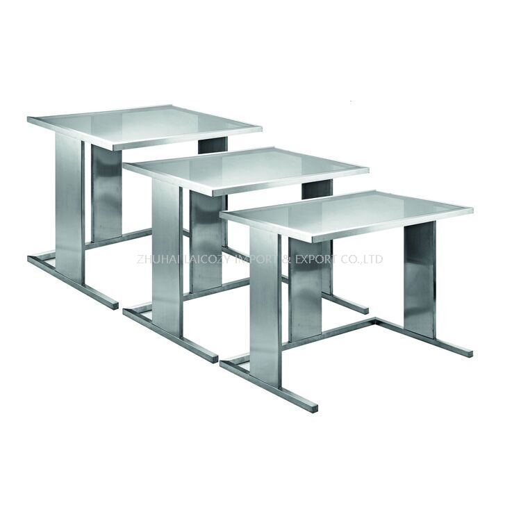 Customized Good Quality Hotel Restaurant 304 Stainless Steel Rectangular Buffet Table
