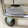 Hotel housekeeping wheeled stainless steel laundry cart