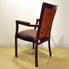 banquet aluminium dining chair with arm