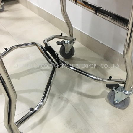 Foldable Hotel Stainless Steel Room Service Trolley