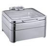  304 Stainless Steel Bufeet Chafing Dish 2/3 Size Induction Chafer with Glass Lid