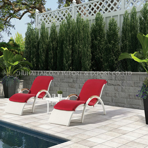 Outdoor Luxury PE Rattan Lounge for Swimming Pool
