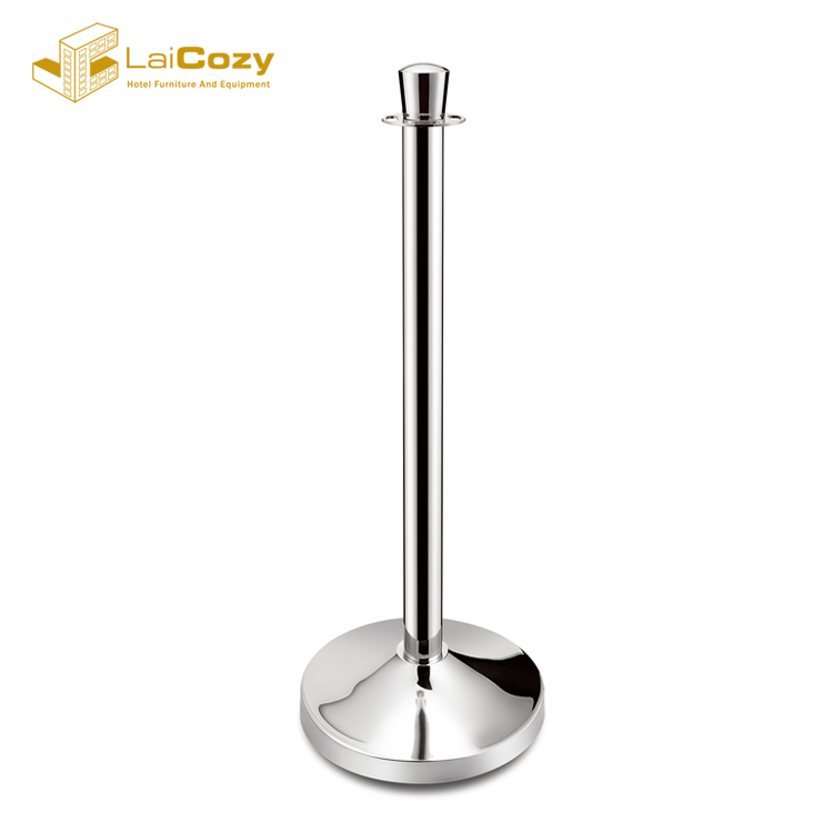 Crowd Control Stainless Steel Polished Hotel Stanchion Posts