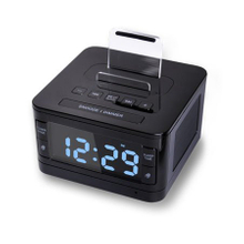 Radio system and speaker hotel room alarm clock