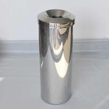 Hotel stainless steel round indoor dustbins with lid