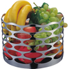 Hotel Restaurant Buffet Display Stainless Steel Cylindric Mesh-shaped Fruit Basket