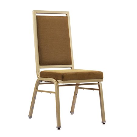 Luxury Hotel Banquet Aluminum Chair with Flexible Back Modern Durable Restaurant Chair with Adjustable Foot Pad