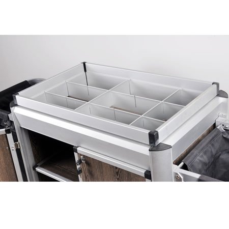 Hotel Aluminum Housekeeping Laundry Cleaning Cart with Door