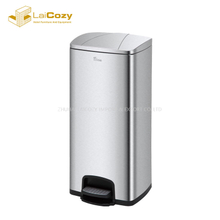 Staliness steel public area 30L indoor pedal dustbins