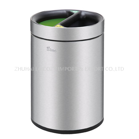 Stainless Steel Guestroom Small Indoor Dustbins10L 