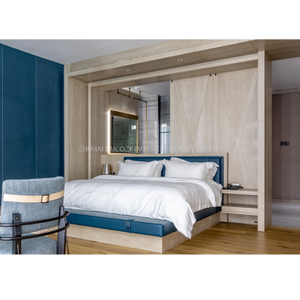Simple design Nodic wooden Star Hotel bed Room Furniture Set 