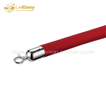 Crowd control red stainless steel stanchions barrier rope 