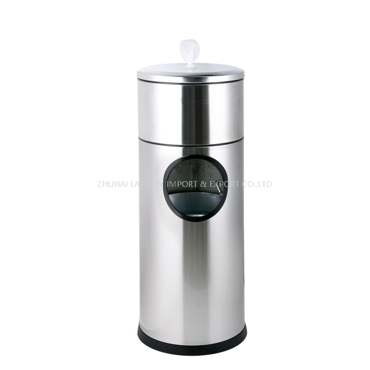 Hospital Wipes Floor Stand Stainless Gym Hand Wet Wipe Dispenser Station Stand
