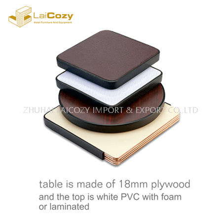 Wholesale Padded PVC Plywood Folding Restaurant Round Table 