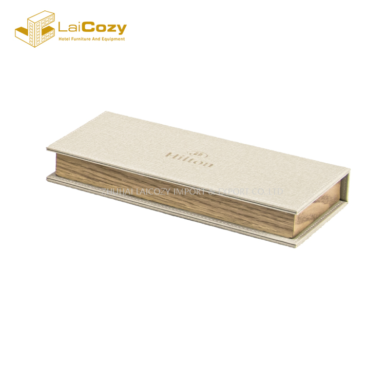 Hilton Hotel Guestroom Customized Bamboo Leather Set