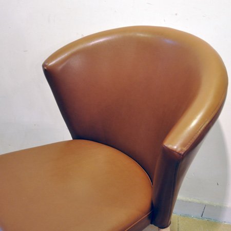 Iorn chair with PU seat for restaurant bar steel chair