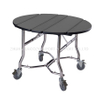 Foldable hotel stainless steel room service trolley