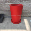 Customized Flower Pot Fiberglass Cylinder Cement Planter Box