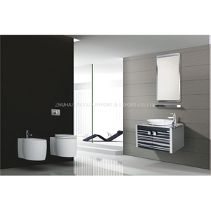 High Quality Hotel Bathroom 304 Stainless Steel Bath Cabinet with Mirror