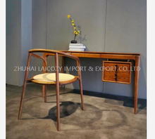 Hotel Guestroom Bedroom Modern Solid Wood Suspended Desk Console Table Dressing table