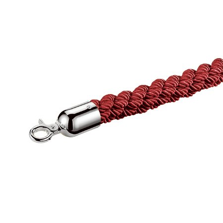 Poly Ropes red color stanchion ropes crowd control ropes with hook