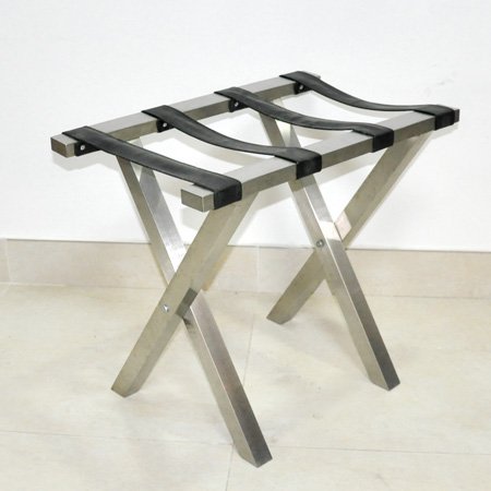  Foldable Commercial Stainless Steel Hotel Luggage Stand