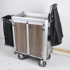 Hotel Aluminum Housekeeping Laundry Cleaning Cart with Door